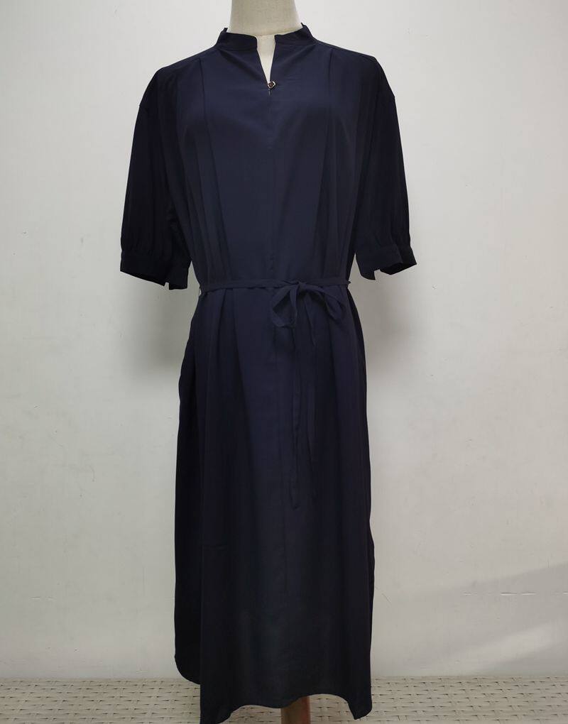 专柜正品宽松桑蚕丝真丝连衣裙