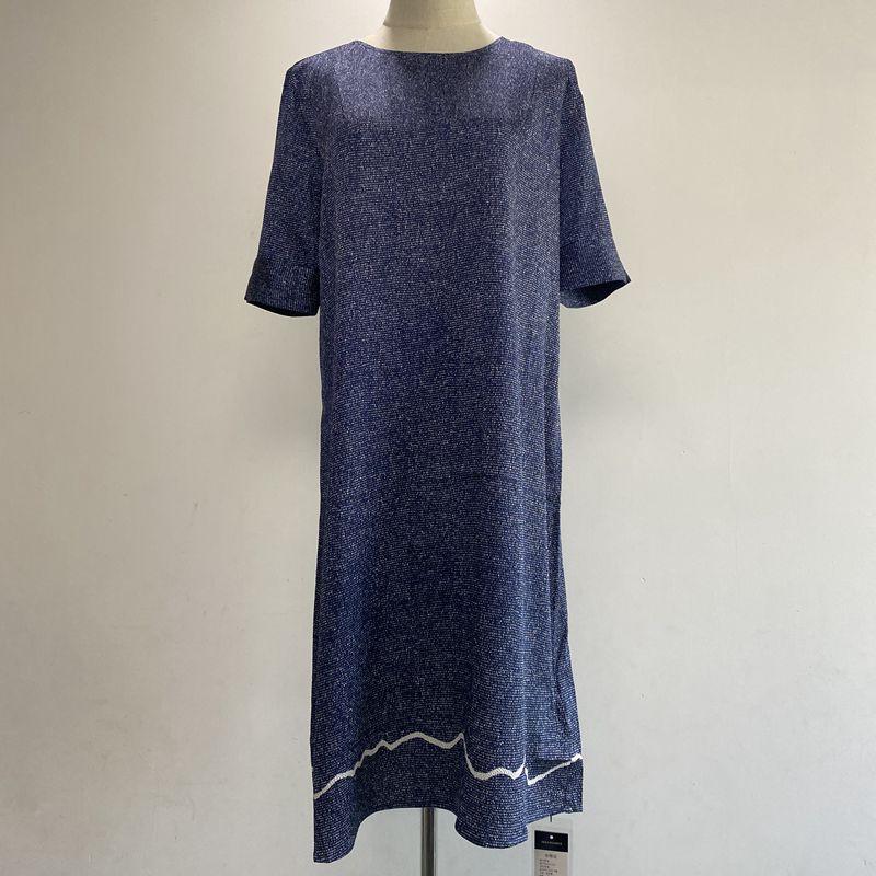 宽松桑蚕丝珍珠缎牛仔蓝特价促销
