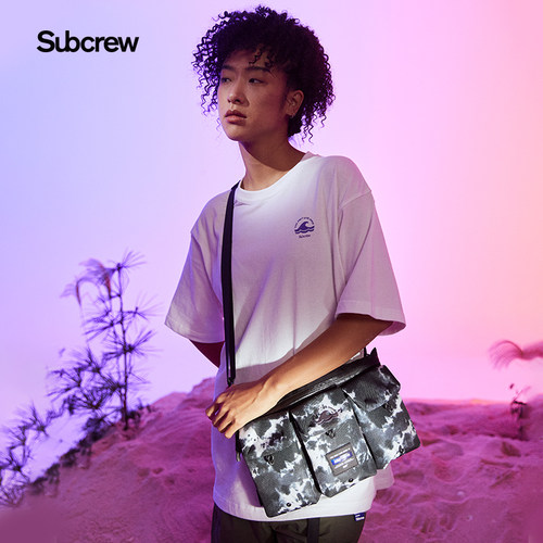 Subcrew潮牌休闲运动斜挎包