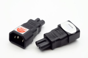 增加触点接触面 发烧级冷处理 美式 转八字 电源转接插 8字 END