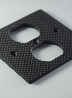 碳纤维 加厚铜 86型 方形美标插座 插座 墙插 面板 适合 WATTGATE