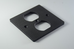 方形美标插座 插座 墙插 碳纤维 适合 86型 面板 WATTGATE 加厚铜