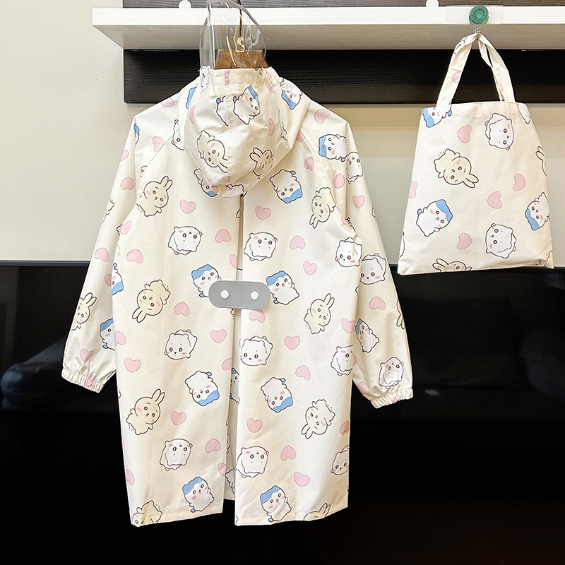 儿童雨衣男童女童小学生幼儿园宝宝轻便防水全身长款带书包位雨披