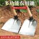 升级版 锰钢锋利耐造锄草挖地两用锄头全钢多功能家用开荒种地