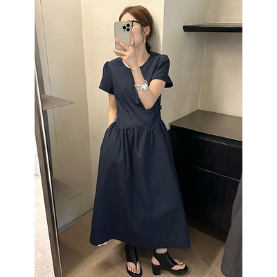 收腰显瘦设计感露腰气质长裙