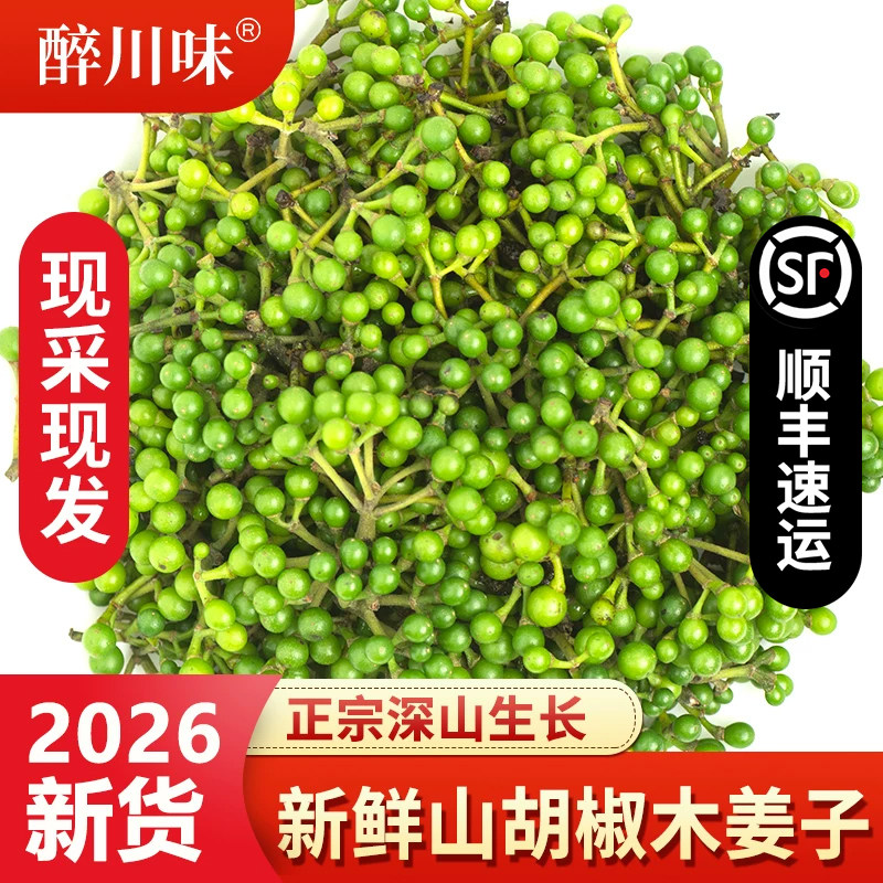 2026现摘山胡椒川渝深山土特产贵州木江子山胡椒酱新鲜食用木姜子