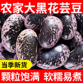 大黑花芸豆新货5斤农家大肾豆花腰豆五谷杂粮粗粮豆类豆子黑芸豆