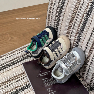 儿童运动凉鞋2026夏季新款韩版男童休闲网鞋软底防滑女童户外透气