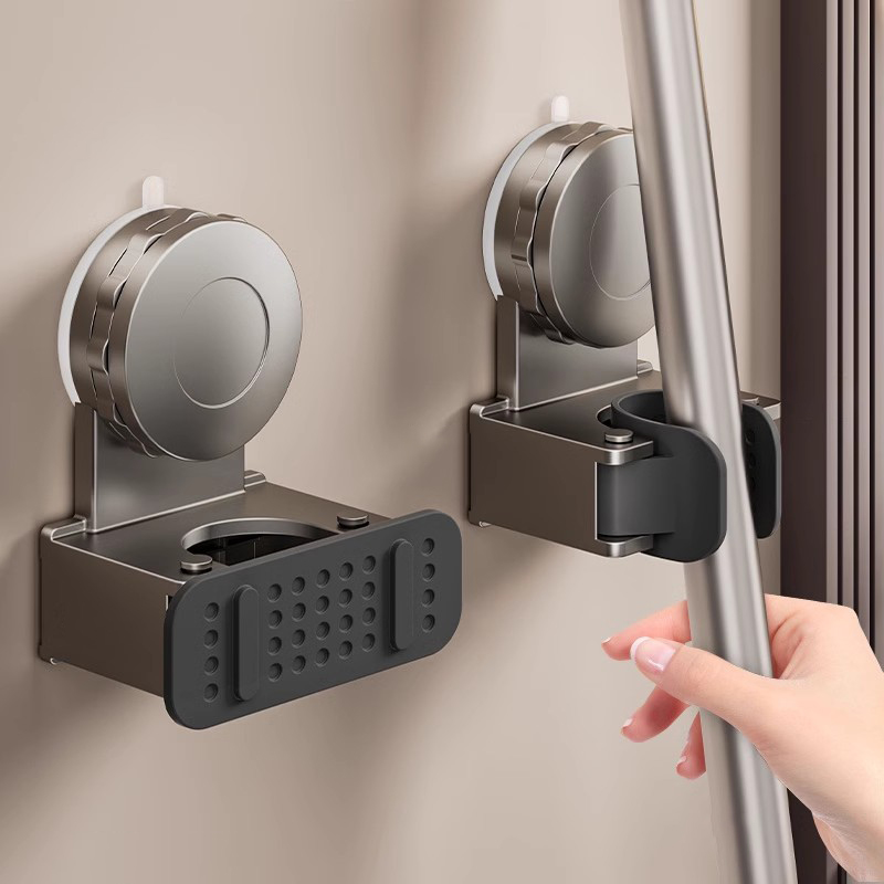 吸盘拖把夹强力免打孔拖把壁挂夹家用浴室墙上收纳神器拖布扫把架