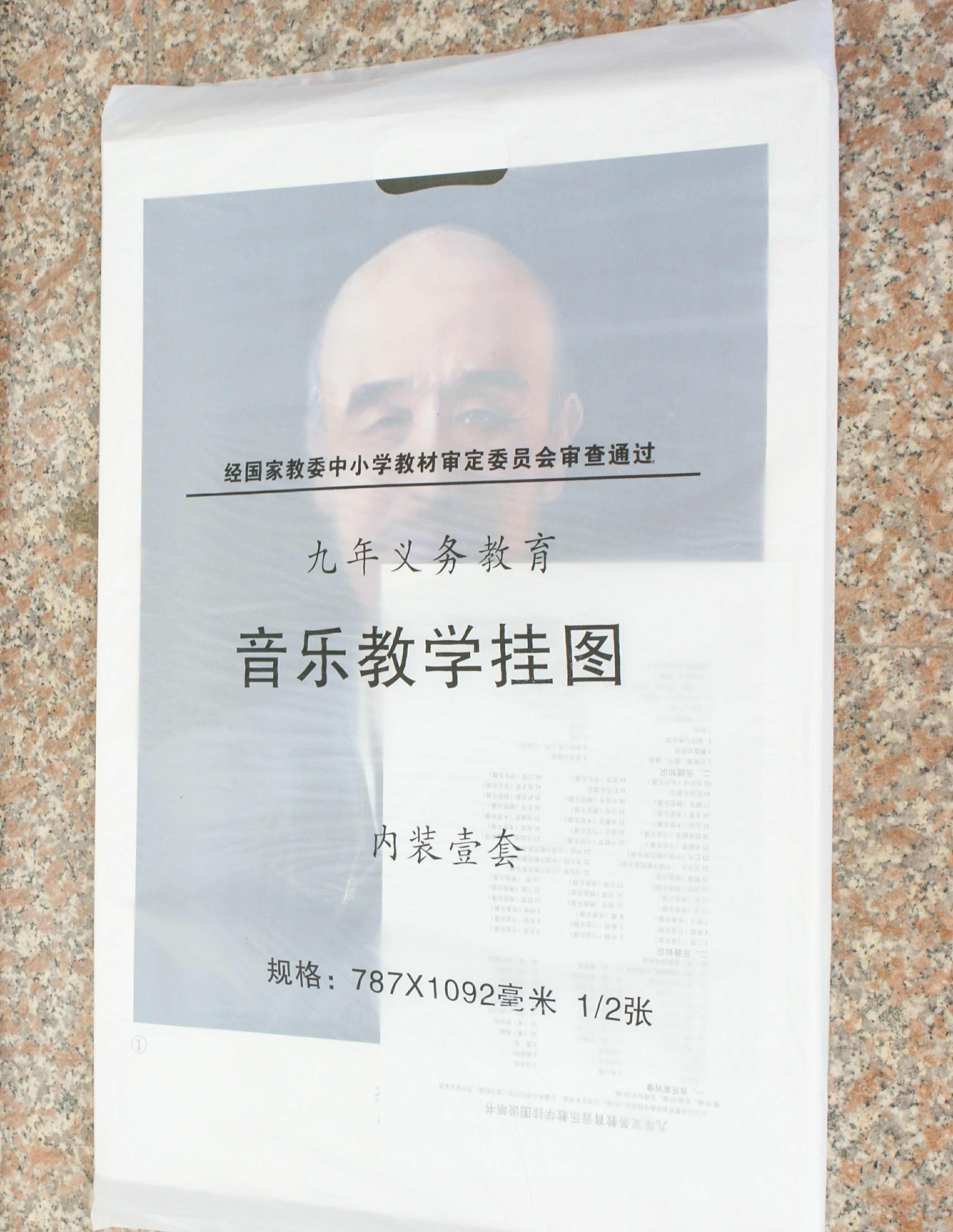 g32001 中学音乐教学挂图 100幅 乐理知识,音乐家肖像和乐器知识