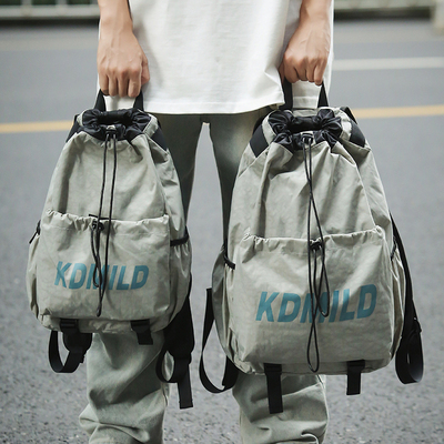 户外运动抽绳束口袋双肩登山包