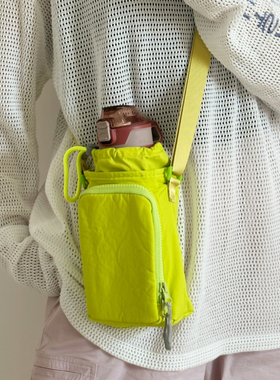 轻便手机包男女学生水壶包雨伞包便携单肩斜挎包外出运动水杯挎包