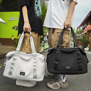 扩容可折叠大容量旅行包女手提短途出差登机旅游健身包行李收纳袋