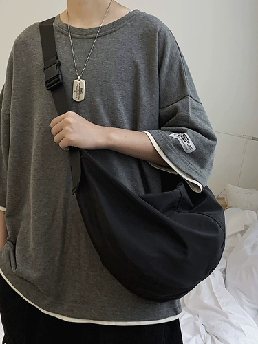 Японская сумка через плечо, летняя сумка на одно плечо, мужской рюкзак