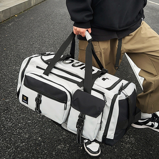 行李收纳包女轻便超大容量手提袋短途旅行包双肩男干湿分离健身包