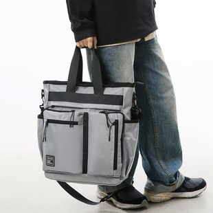 工装 潮牌手提包男生学生补课包手拎补习袋多用双肩包大容量斜挎包