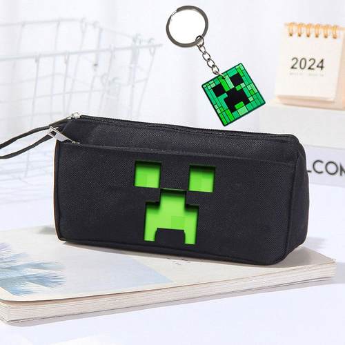 MC我的世界笔袋套装中小学生大容量多功能笔袋盒苦力怕末影人笔袋