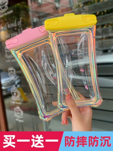 Защита мобильного телефона, непромокаемая сумка, плавательный аксессуар для плавания, милый мобильный телефон, сенсорный экран, дайвинг, защита при падении