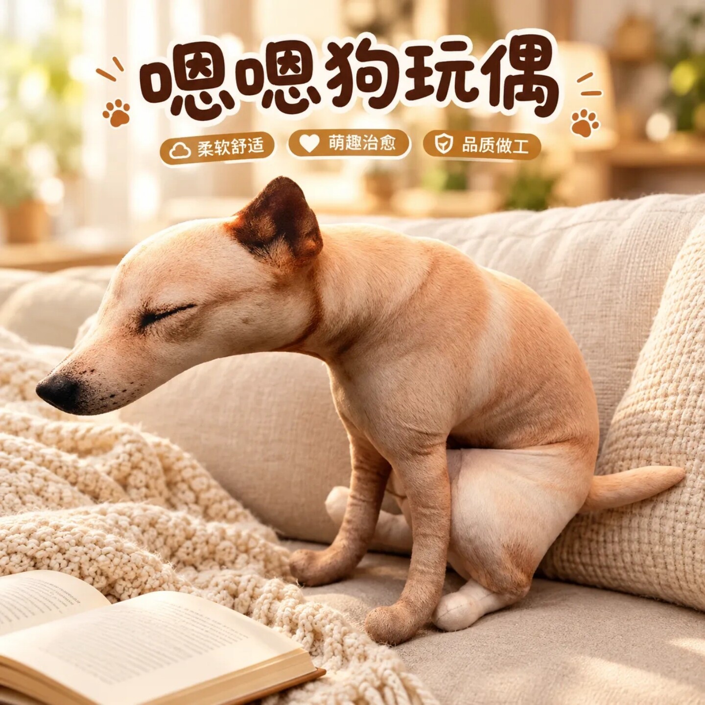 抽象嗯嗯狗玩偶拉屎狗狗解压玩偶