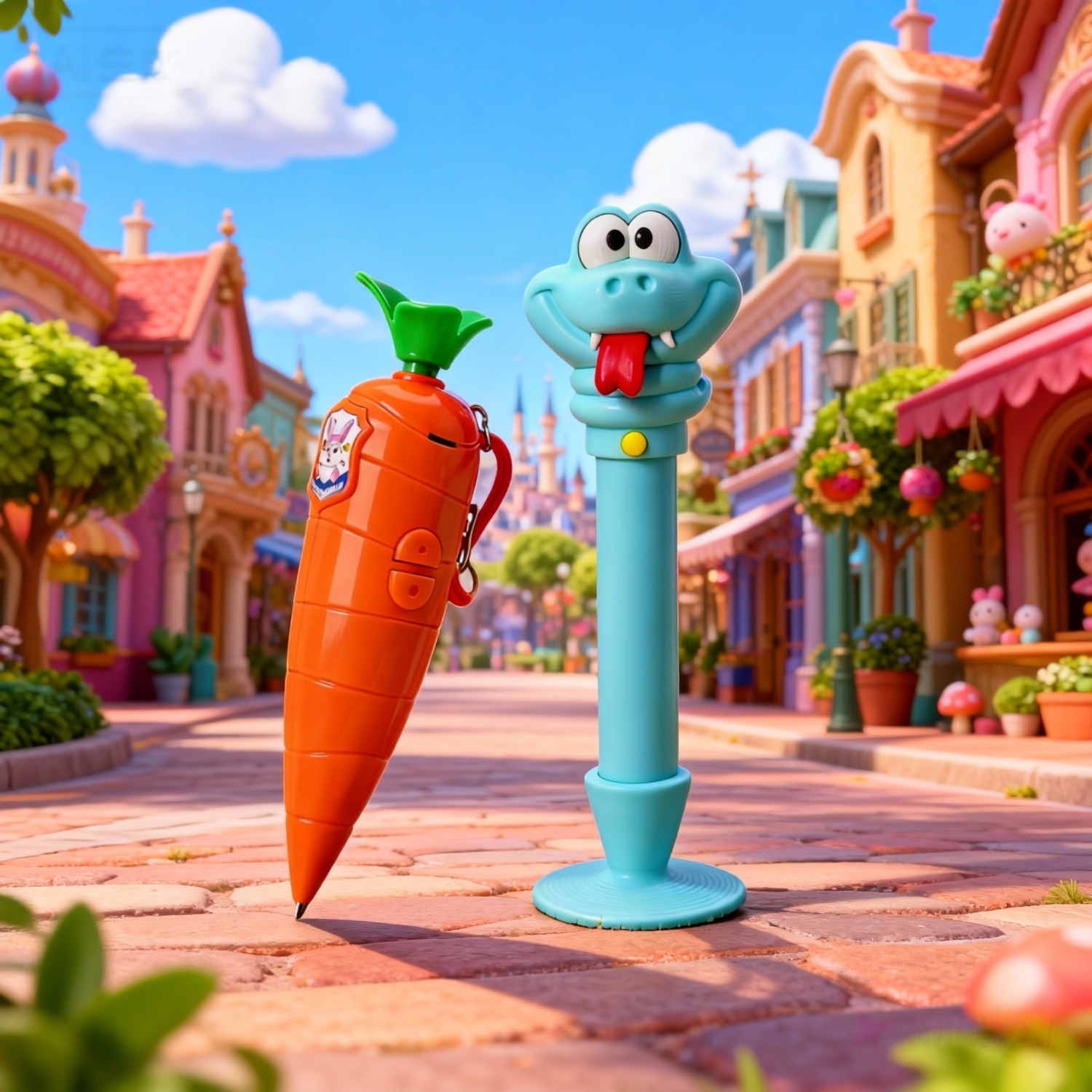 卡通胡萝卜录音笔朱迪同款疯狂盖瑞蛇解毒笔动物城高颜值动漫周边