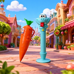 卡通胡萝卜录音笔朱迪同款疯狂盖瑞蛇解毒笔动物城高颜值动漫周边