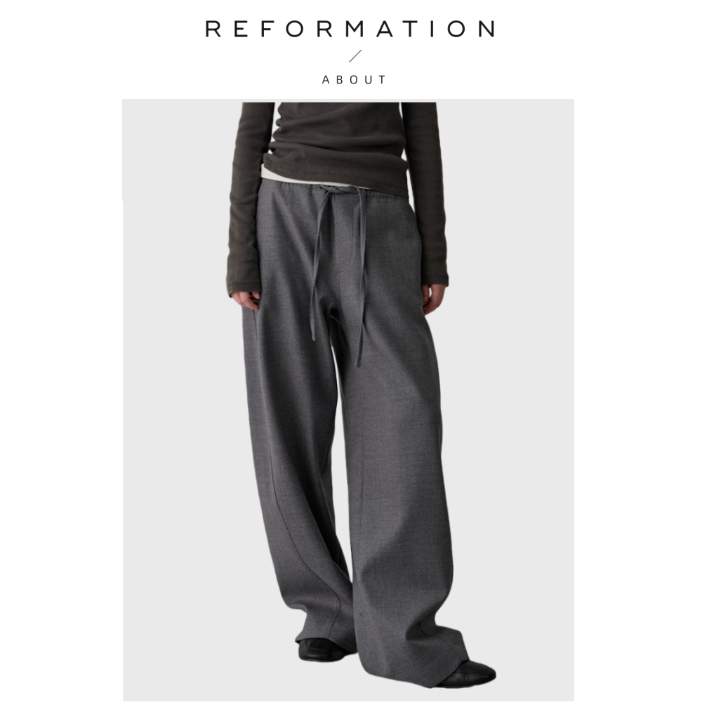 【现货】About Reformation阔腿裤女高腰宽松慵懒风休闲裤直筒裤,女装/女士精品,大码裤装,淘宝优惠券,粉丝福利购,淘宝优惠卷