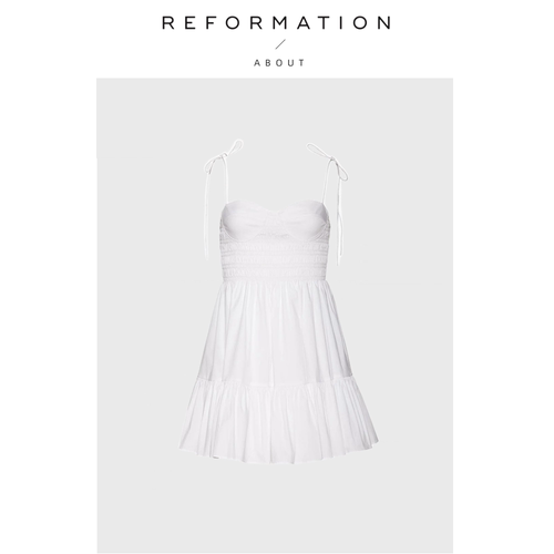 【现货】About Reformation迪丽热巴同款吊带连衣裙短款小个子女