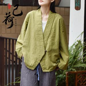 禅服棉麻中式西装外套打坐禅修拜佛衣服居士服佛系春秋款国风衣服