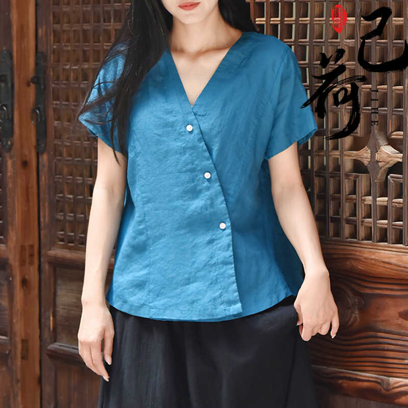 己荷苧麻超薄夏季新款