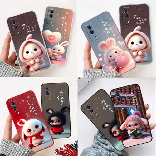 适用于vivov2123a直边手机壳可爱龙族国风高颜值t1x硅胶保护套浮
