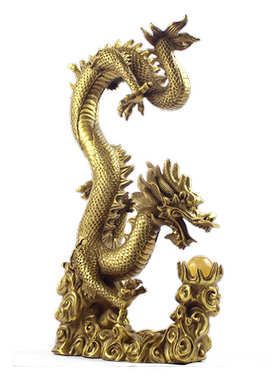 飞龙在天金属龙摆件中国龙