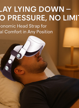 Meta Quest2/Quest3/3S VR配件减压黑色款精英头戴不包括头显头带