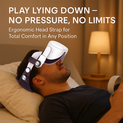 Meta Quest2/Quest3/3S VR配件减压黑色款精英头戴不包括头显头带