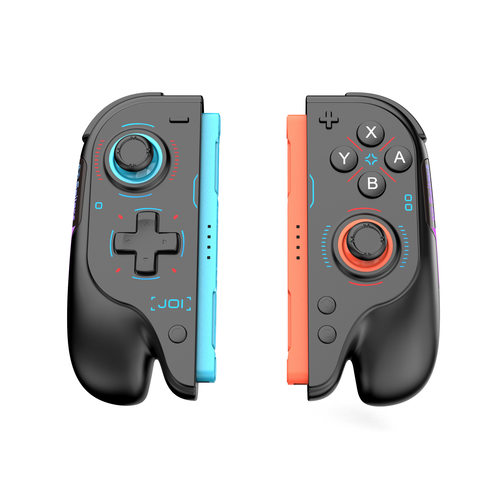 新款Switch2手柄九轴陀螺仪 TMR磁控摇杆连发宏编程RGB彩灯带背键
