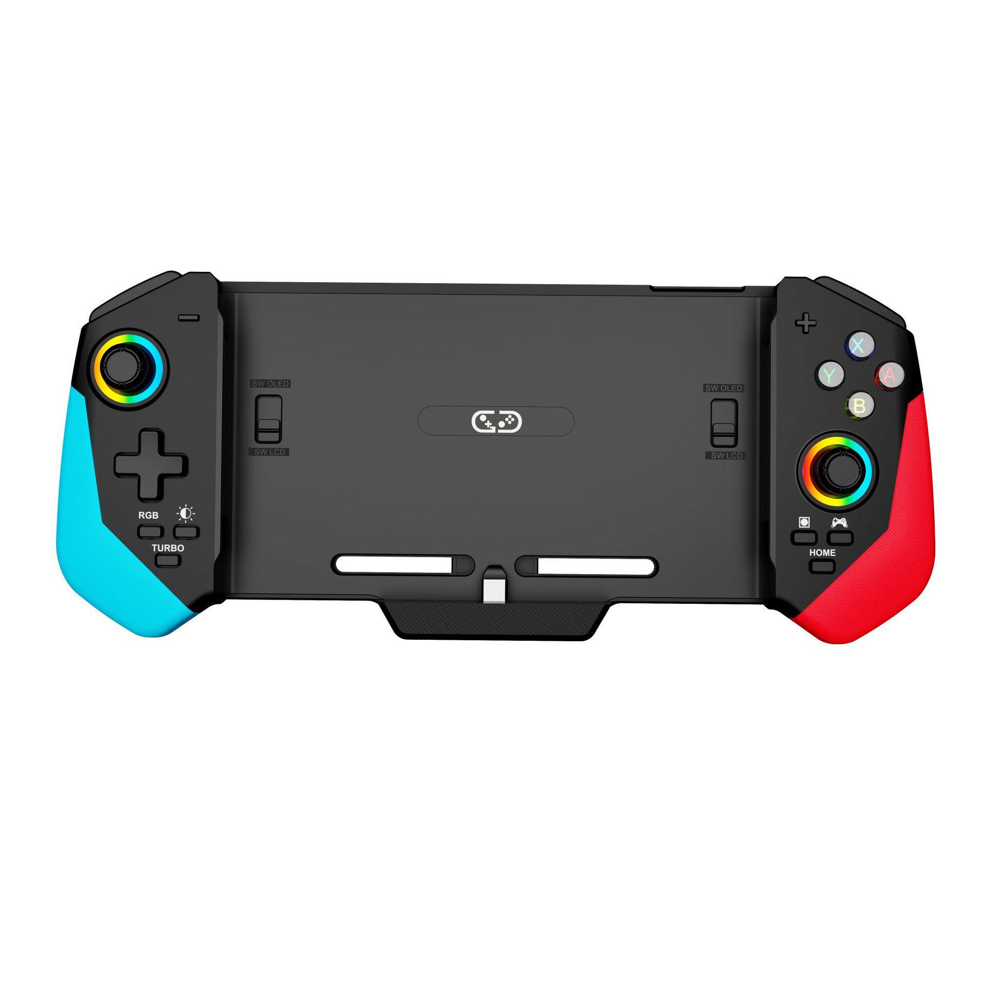 新品Switch/Switch oled直插式游戏手柄带6轴陀螺仪功能RGB炫彩