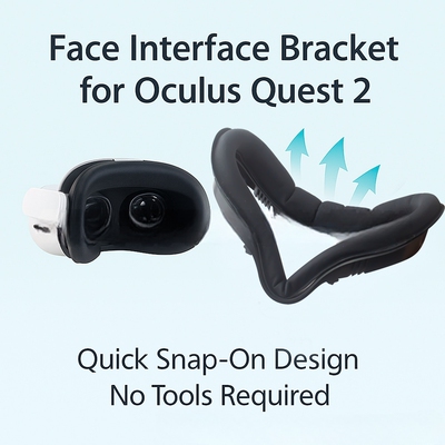 新款Oculus quest 2防汗pu眼罩冰丝遮光面罩二件套透气Quest2配件