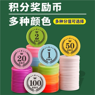 培训机构班级奖励表扬儿童奖励卡积分币塑料小学生积分卡代币定制