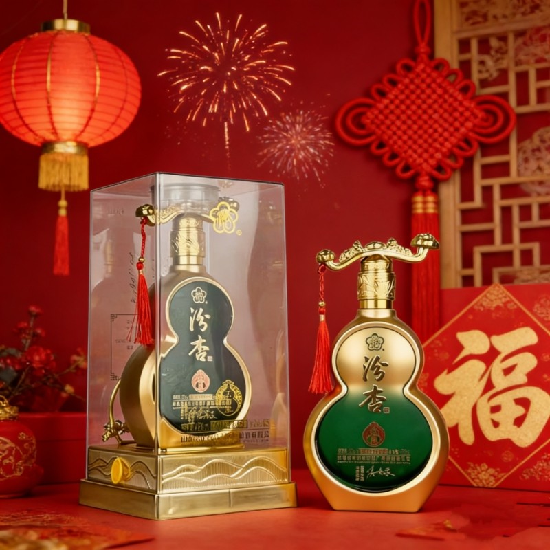 汾杏玉如意固态法清香型纯粮白酒53度475ml一箱6瓶正品包邮3手袋