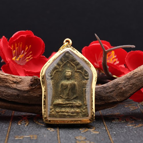 泰国佛牌正品龙婆撒空2543坤平佛 银符管美品 比赛证书和SMK卡