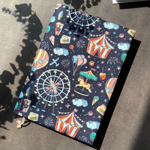 A5手帐书衣a6手账本书皮余白布艺保护套HOBO封皮可定制32开布书套