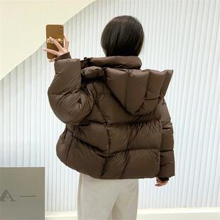 服2026棉袄女外套加厚面包洋气短款羽绒棉衣宽松棉服新款连帽冬天