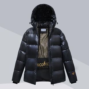 2026潮冬款韩版连帽女短款棉服黑金高端加厚情侣装冬季棉外套抗寒