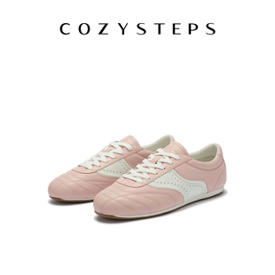德训鞋 COZY 复古牛皮休闲薄底训练鞋 新款 女 STEPS可至女士26春季