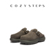女羊皮毛保暖厚底勃肯拖鞋 COZY STEPS可至25新品 休闲舒适包头半拖