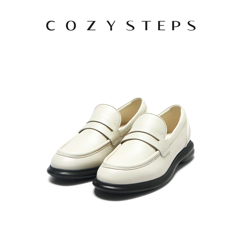 COZYSTEPS圆头平底复古女式单鞋