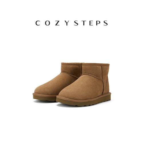 cozy女款时尚雪地靴羊皮毛一体