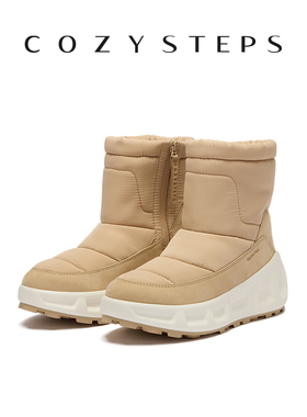 COZY STEPS可至25秋冬新款女士时尚雪地靴保暖舒适增高百搭靴子