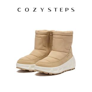 雪地靴保暖舒适增高百搭靴子 女士时尚 COZY STEPS可至25秋冬新款
