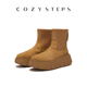 COZY STEPS可至25冬新女厚底增高时尚 雪地靴舒适百搭保暖高筒靴子