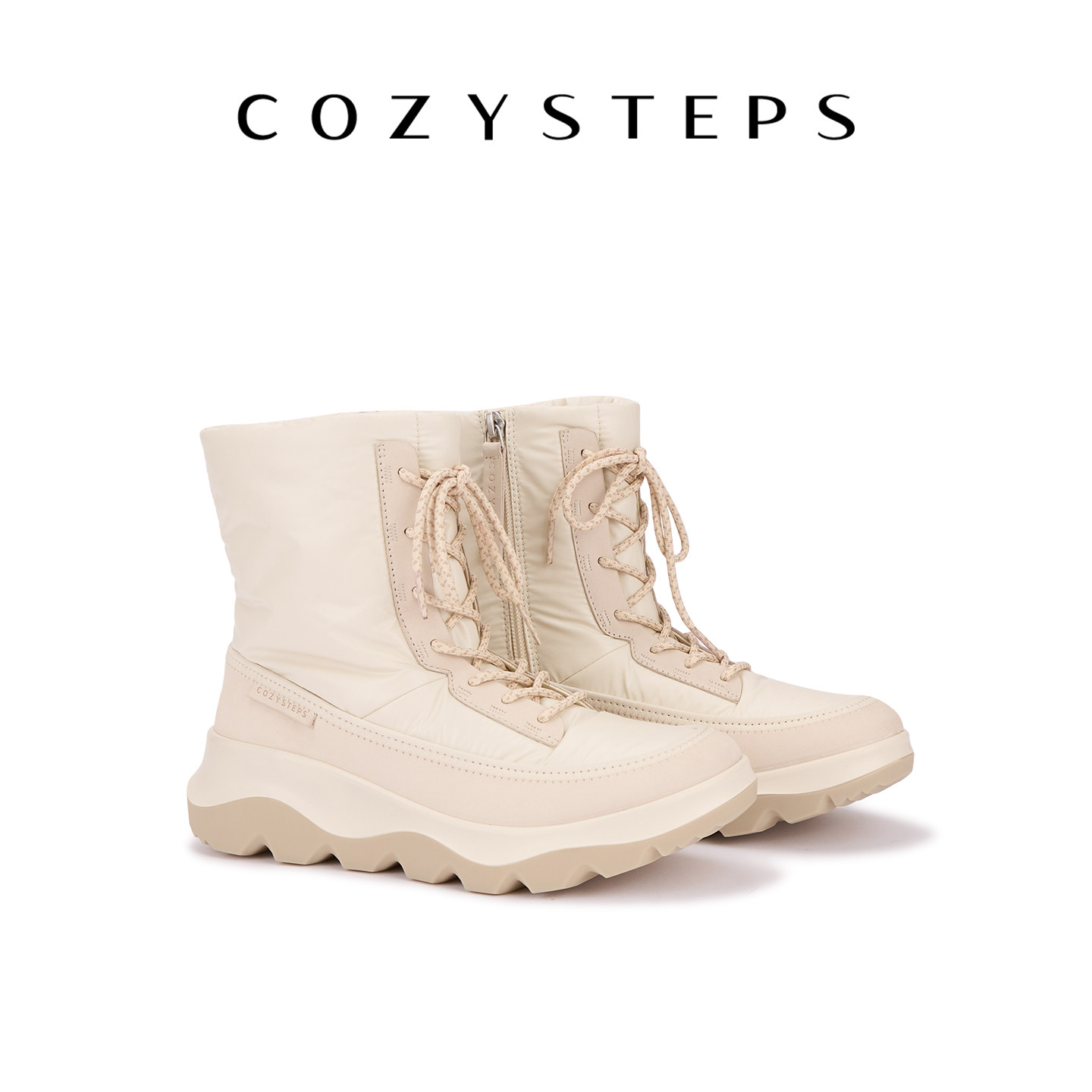 COZY STEPS可至 FROST运动雪地靴拼接羽绒防风中筒靴女26秋冬新品